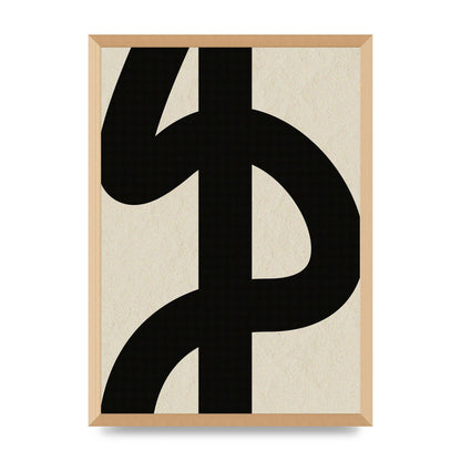 Abstract Thick Line Art For The Home - A2 framed