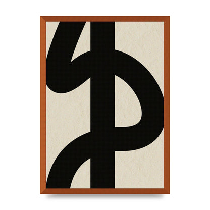 Abstract Thick Line Art For The Home - A2 framed