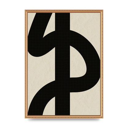Abstract Thick Line Art For The Home - A2 framed