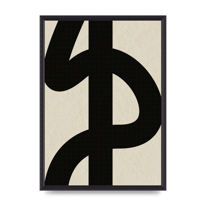 Abstract Thick Line Art For The Home - A2 framed