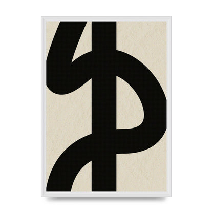 Abstract Thick Line Art For The Home - A2 framed