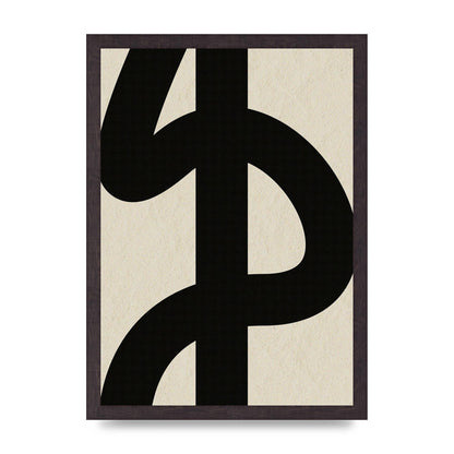 Abstract Thick Line Art For The Home - A3 framed