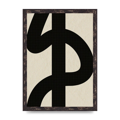 Abstract Thick Line Art For The Home - A3 framed