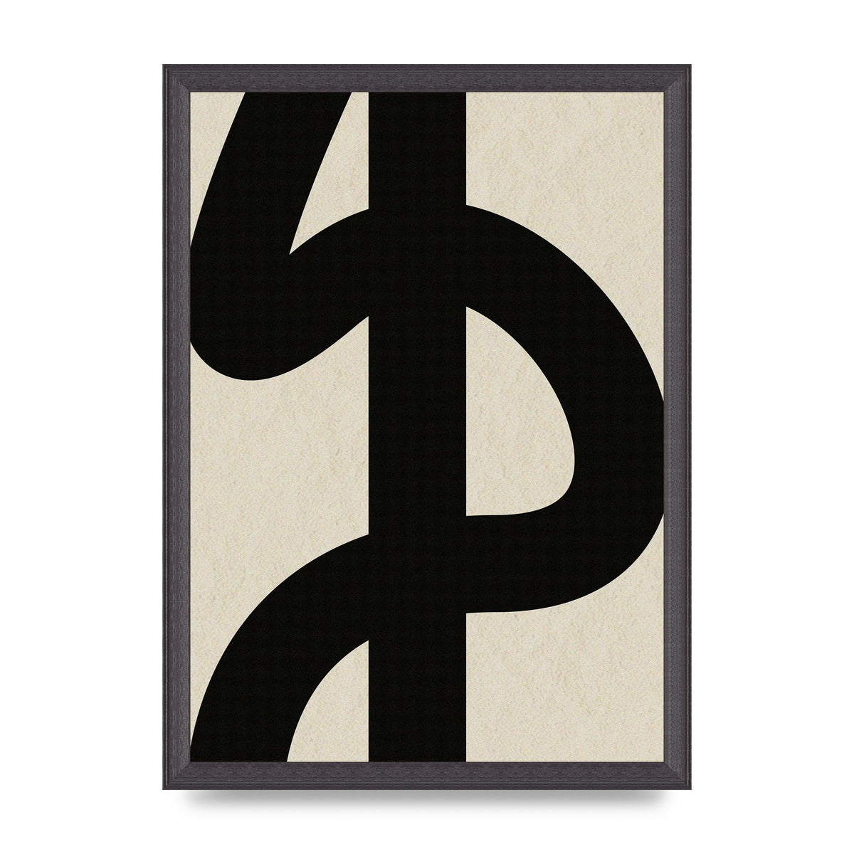 Abstract Thick Line Art For The Home - A3 framed