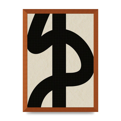 Abstract Thick Line Art For The Home - A3 framed