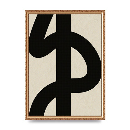 Abstract Thick Line Art For The Home - A3 framed