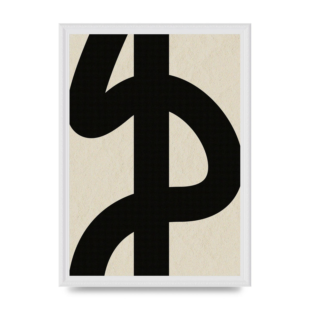 Abstract Thick Line Art For The Home - A3 framed