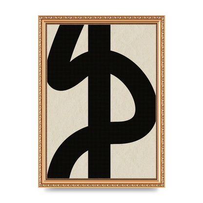 Abstract Thick Line Art For The Home - A4 framed