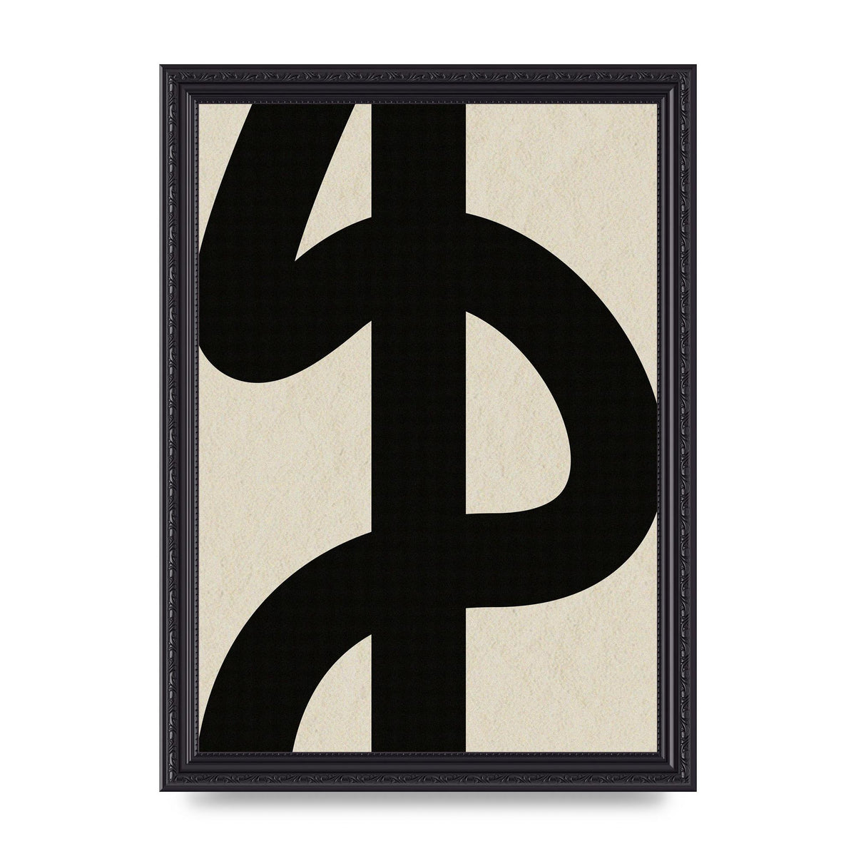 Abstract Thick Line Art For The Home - A4 framed