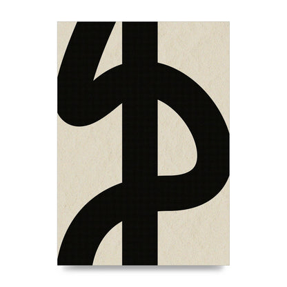 Abstract Thick Line Art For The Home - unframed print