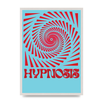 Graphic Lofi Hypnosis Pattern Printed Poster - A2 framed
