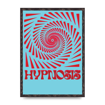 Graphic Lofi Hypnosis Pattern Printed Poster - A2 framed