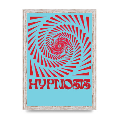 Graphic Lofi Hypnosis Pattern Printed Poster - A3 framed