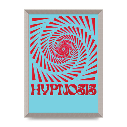 Graphic Lofi Hypnosis Pattern Printed Poster - A3 framed