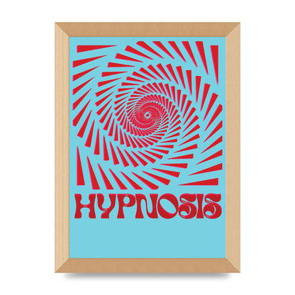 Graphic Lofi Hypnosis Pattern Printed Poster - A4 framed