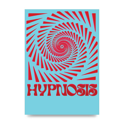 Graphic Lofi Hypnosis Pattern Printed Poster - unframed print