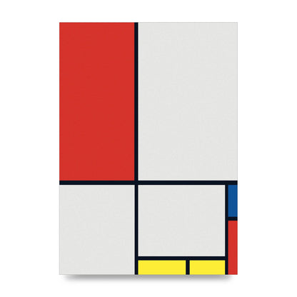 Bauhaus Inspired Minimalist Colour Block Printed Poster - unframed print