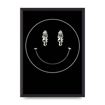 Eyes On You Acid House Smiley Wall Art - A2 framed