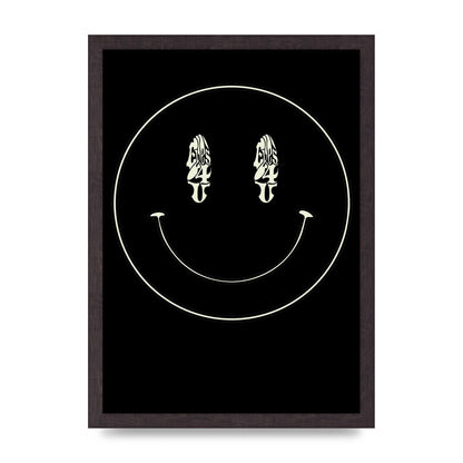 Eyes On You Acid House Smiley Wall Art - A3 framed