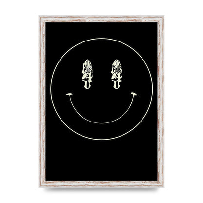 Eyes On You Acid House Smiley Wall Art - A3 framed