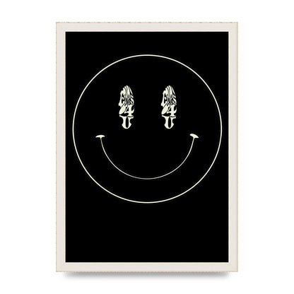 Eyes On You Acid House Smiley Wall Art - A3 framed