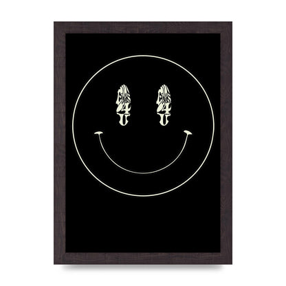 Eyes On You Acid House Smiley Wall Art - A4 framed