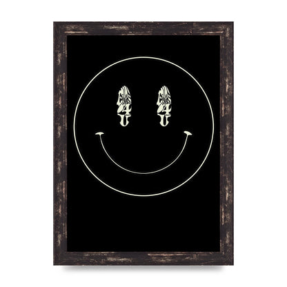 Eyes On You Acid House Smiley Wall Art - A4 framed