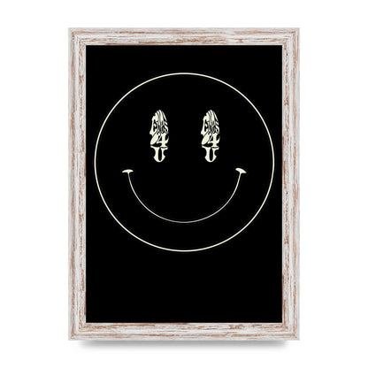Eyes On You Acid House Smiley Wall Art - A4 framed