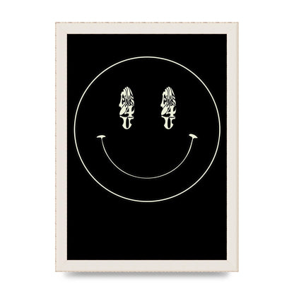 Eyes On You Acid House Smiley Wall Art - A4 framed