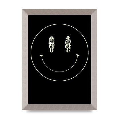 Eyes On You Acid House Smiley Wall Art - A4 framed