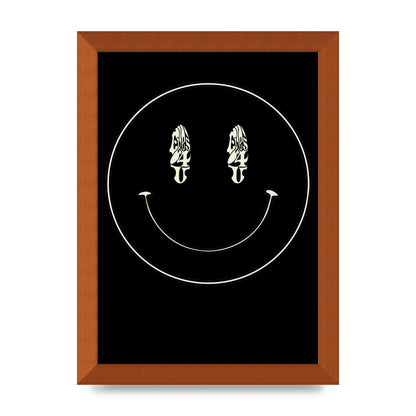 Eyes On You Acid House Smiley Wall Art - A4 framed