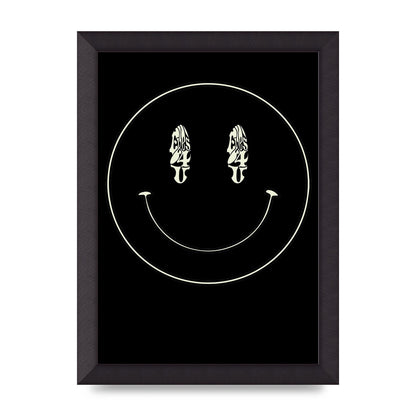 Eyes On You Acid House Smiley Wall Art - A4 framed