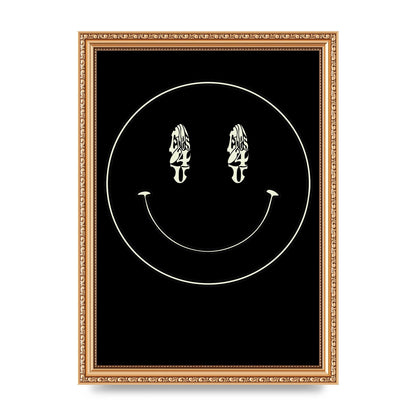 Eyes On You Acid House Smiley Wall Art - A4 framed