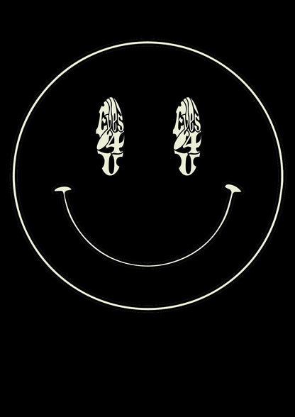 Eyes On You Acid House Smiley Wall Art - detail