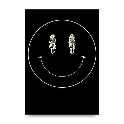 Eyes On You Acid House Smiley Wall Art - unframed print
