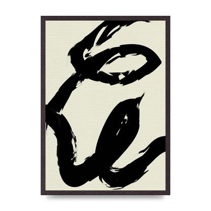 Abstract Brush Art For The Home - A2 framed