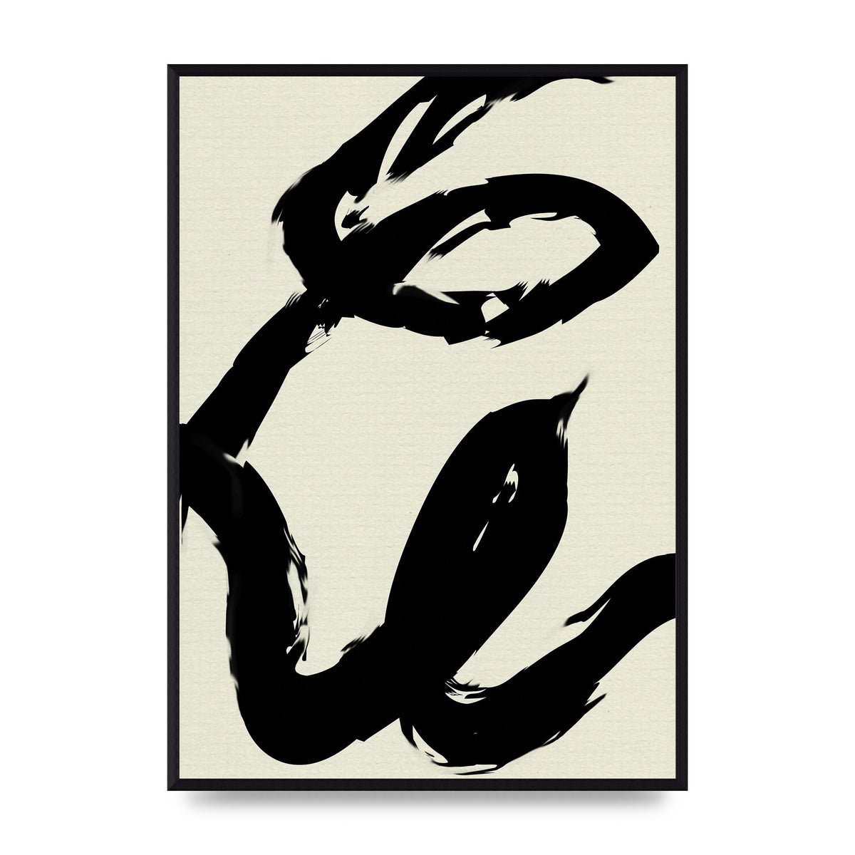 Abstract Brush Art For The Home - A2 framed