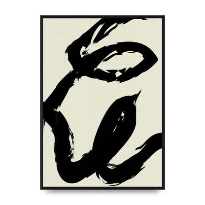 Abstract Brush Art For The Home - A2 framed
