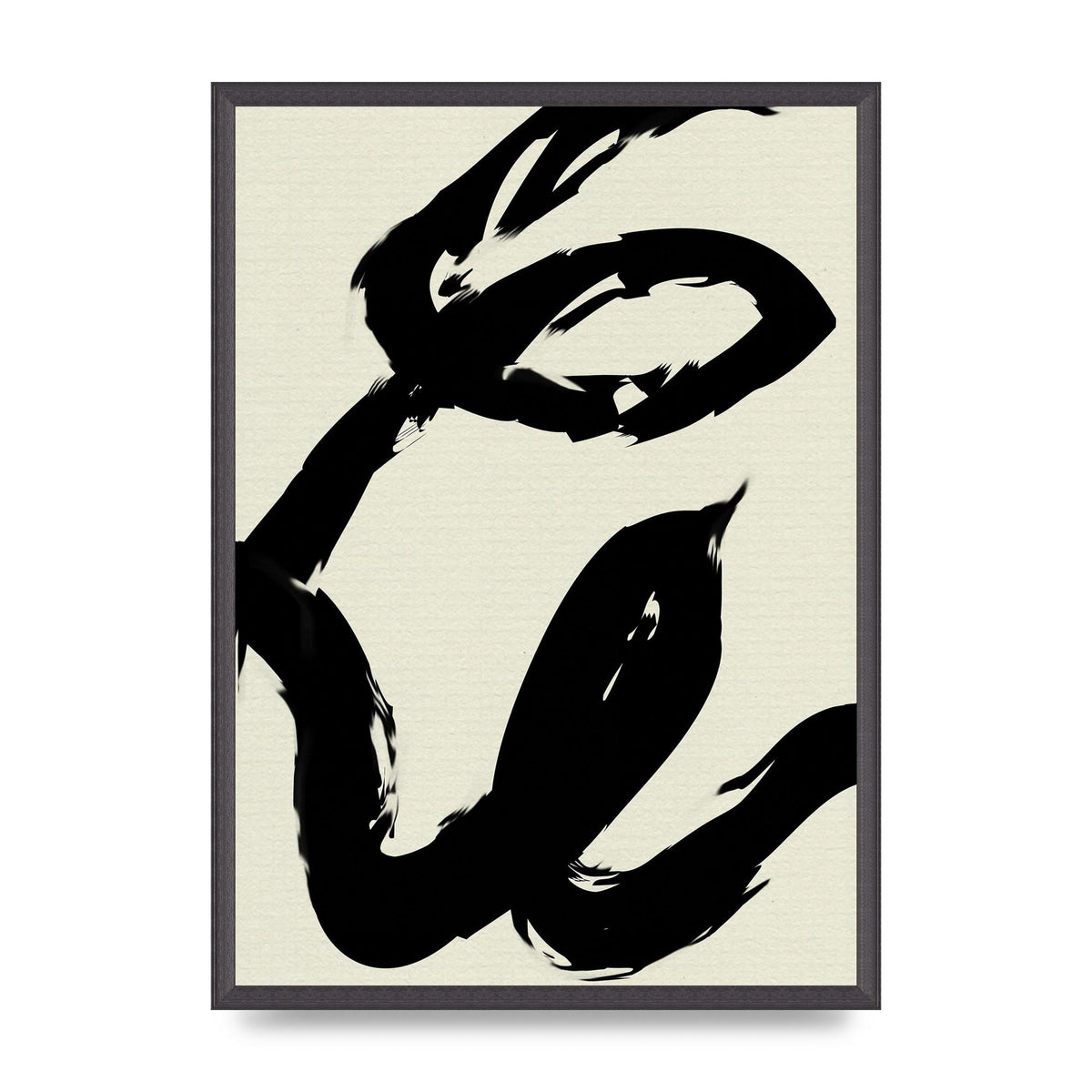 Abstract Brush Art For The Home - A2 framed