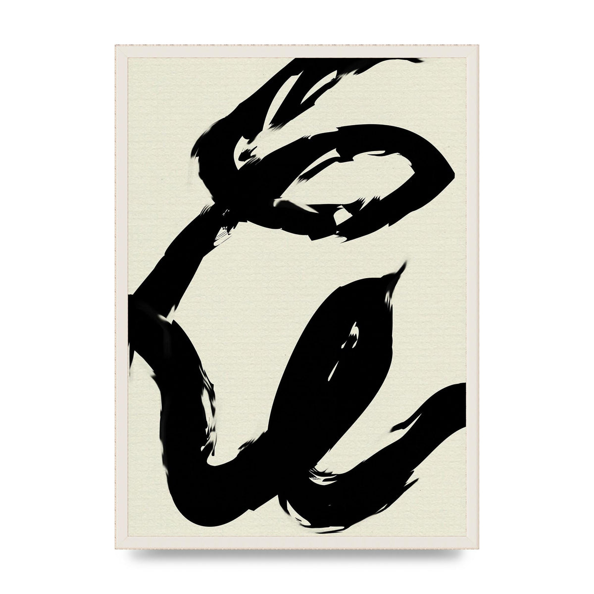 Abstract Brush Art For The Home - A2 framed
