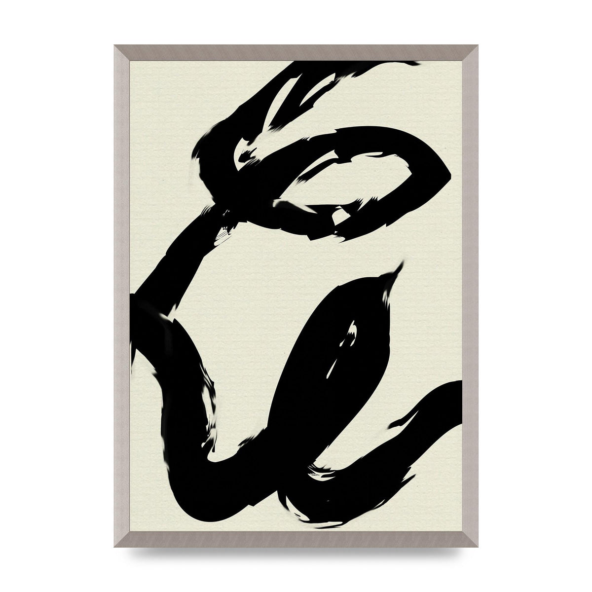 Abstract Brush Art For The Home - A2 framed
