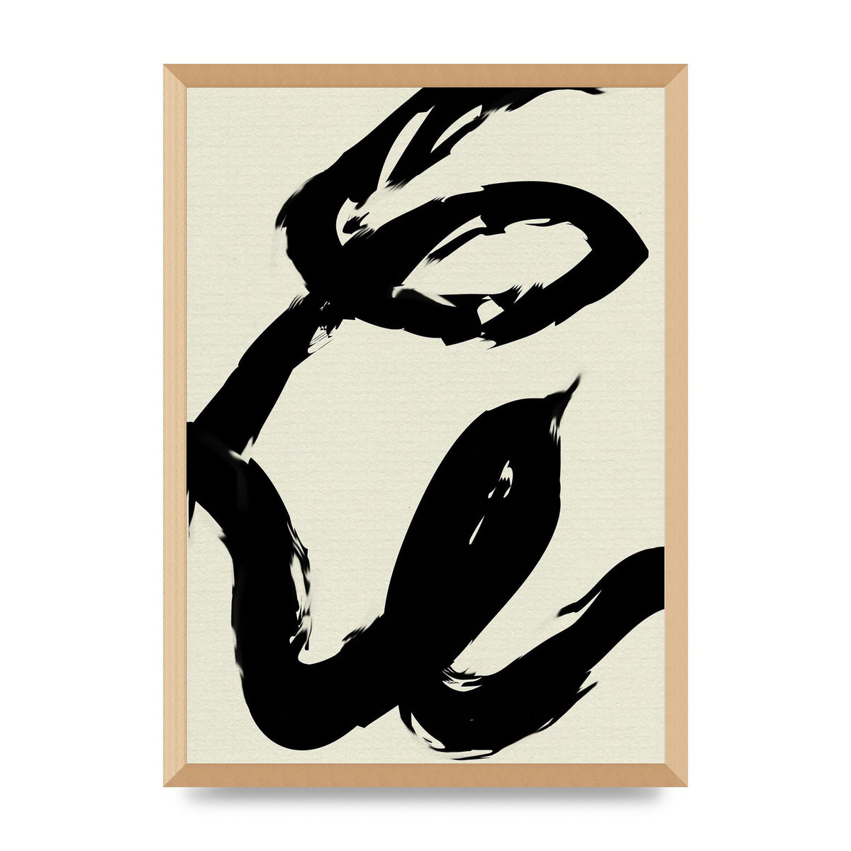 Abstract Brush Art For The Home - A2 framed