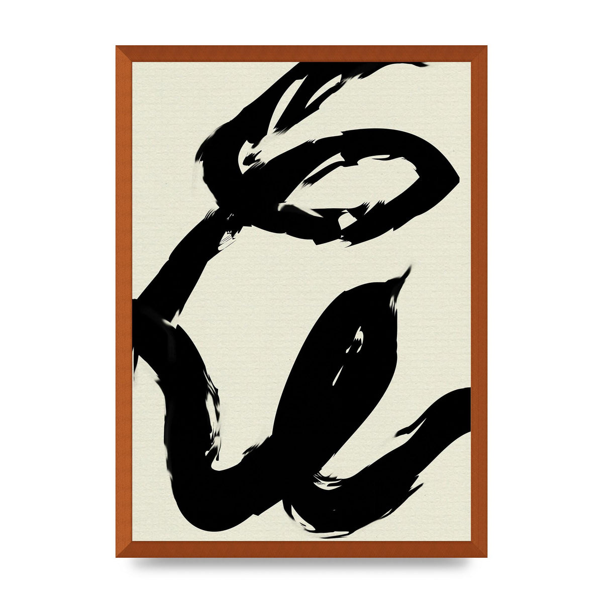 Abstract Brush Art For The Home - A2 framed