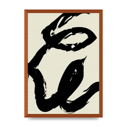 Abstract Brush Art For The Home - A2 framed