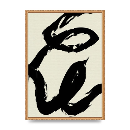 Abstract Brush Art For The Home - A2 framed