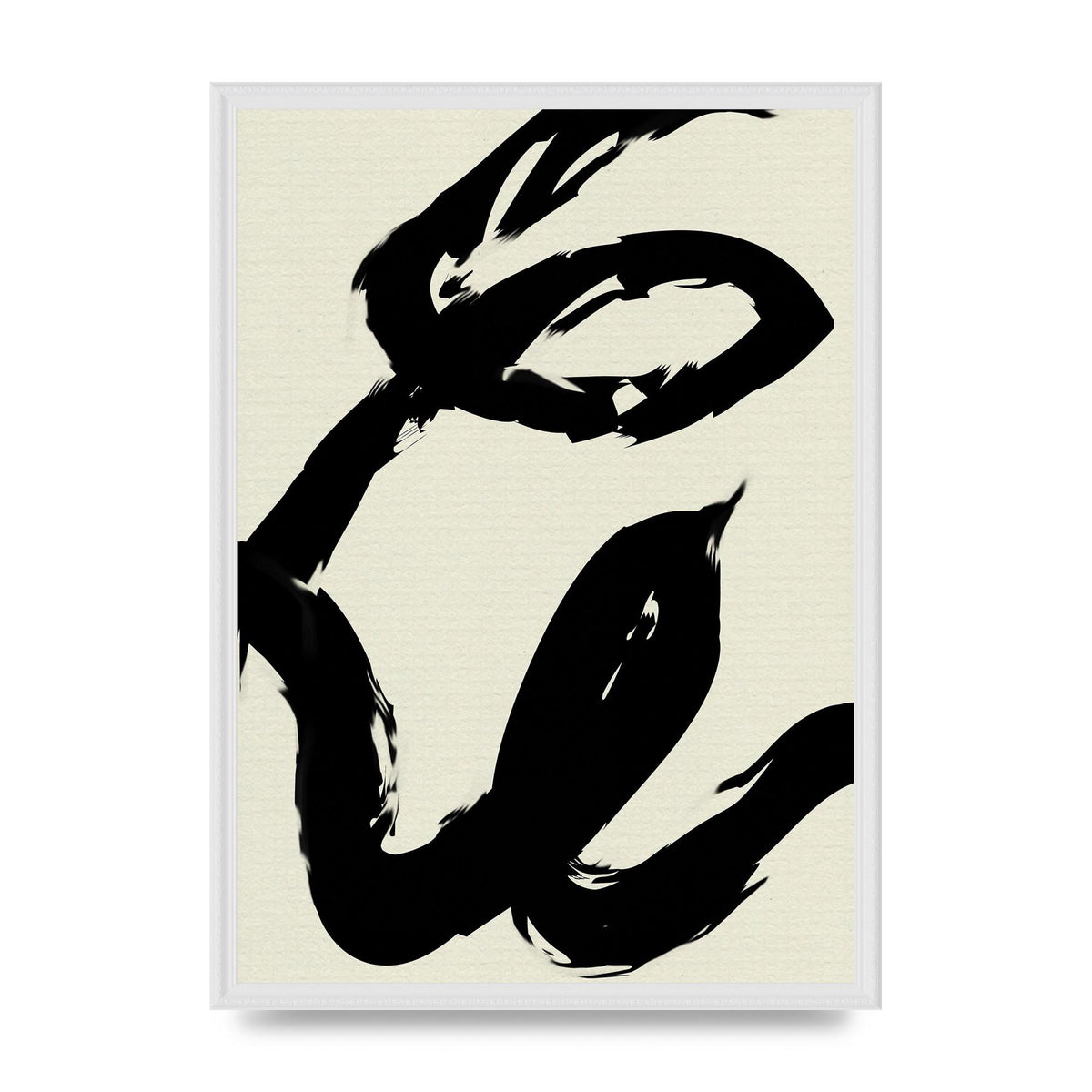 Abstract Brush Art For The Home - A2 framed