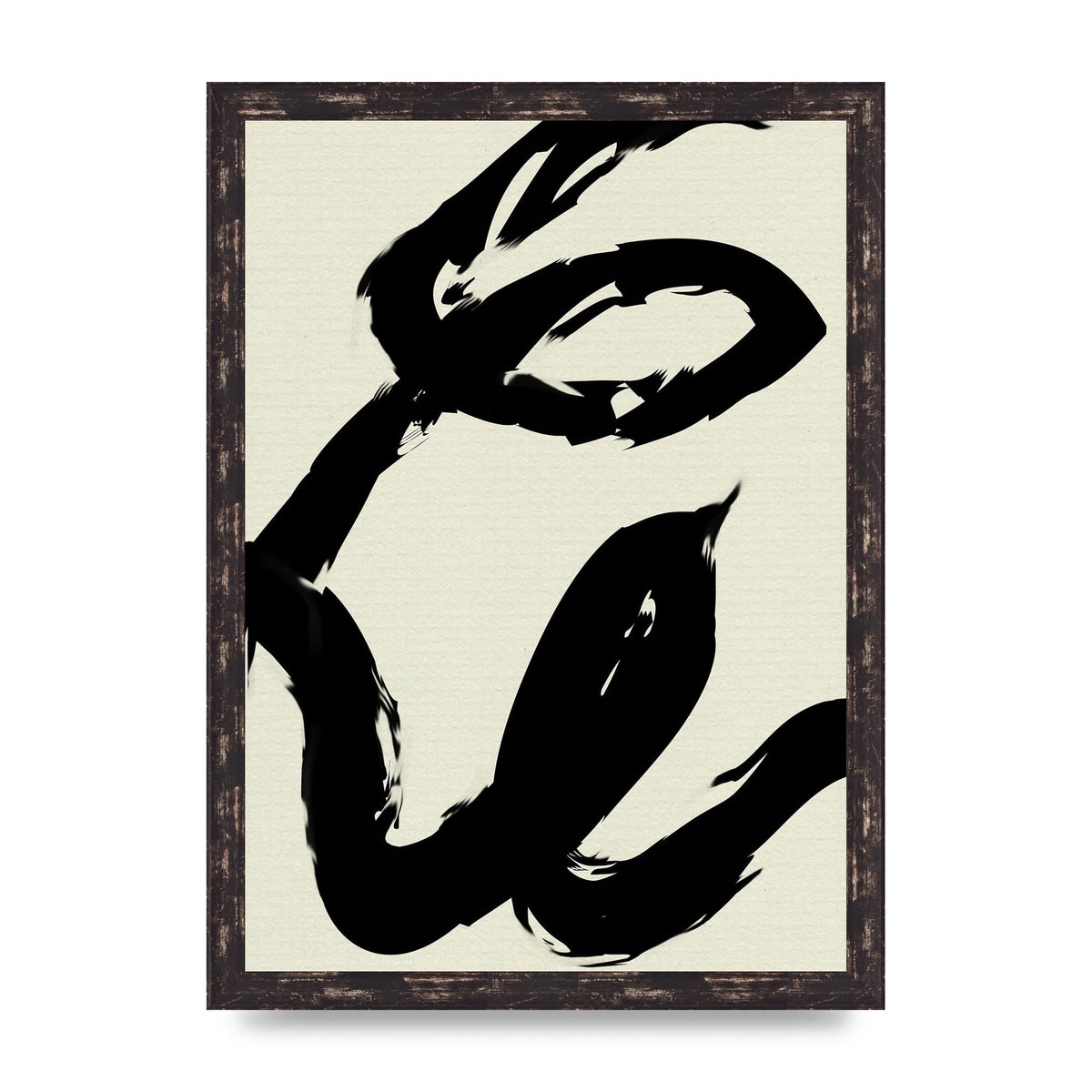 Abstract Brush Art For The Home - A3 framed