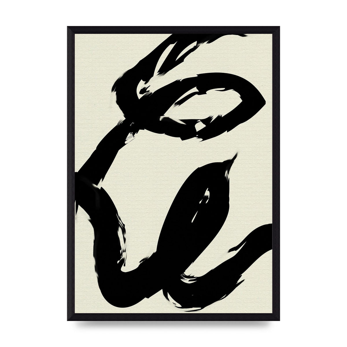 Abstract Brush Art For The Home - A3 framed
