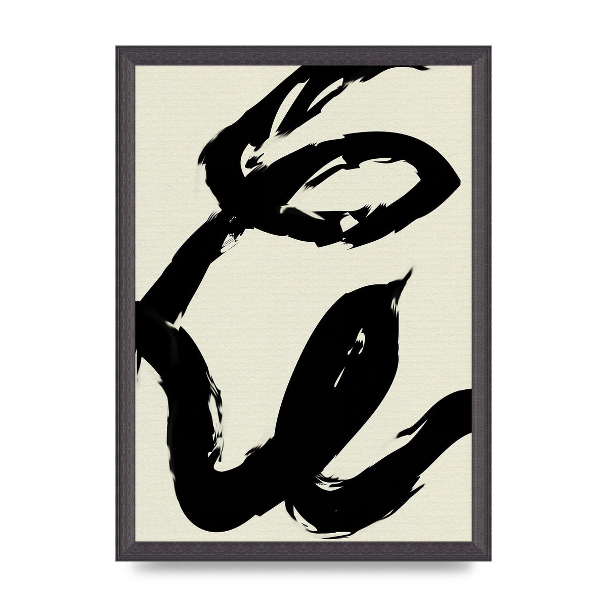 Abstract Brush Art For The Home - A3 framed