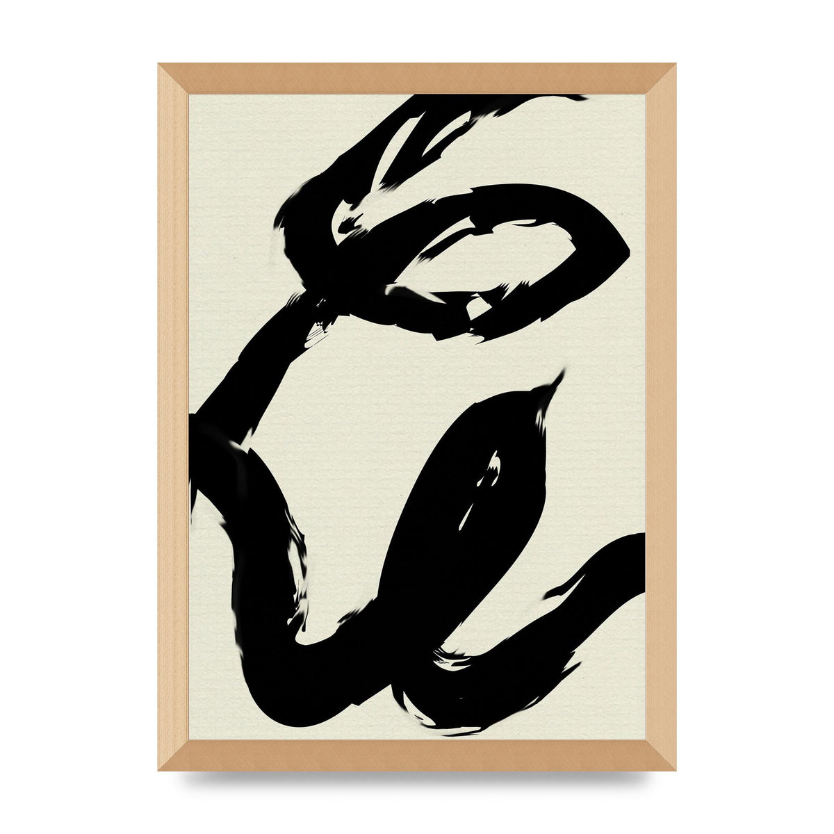 Abstract Brush Art For The Home - A3 framed